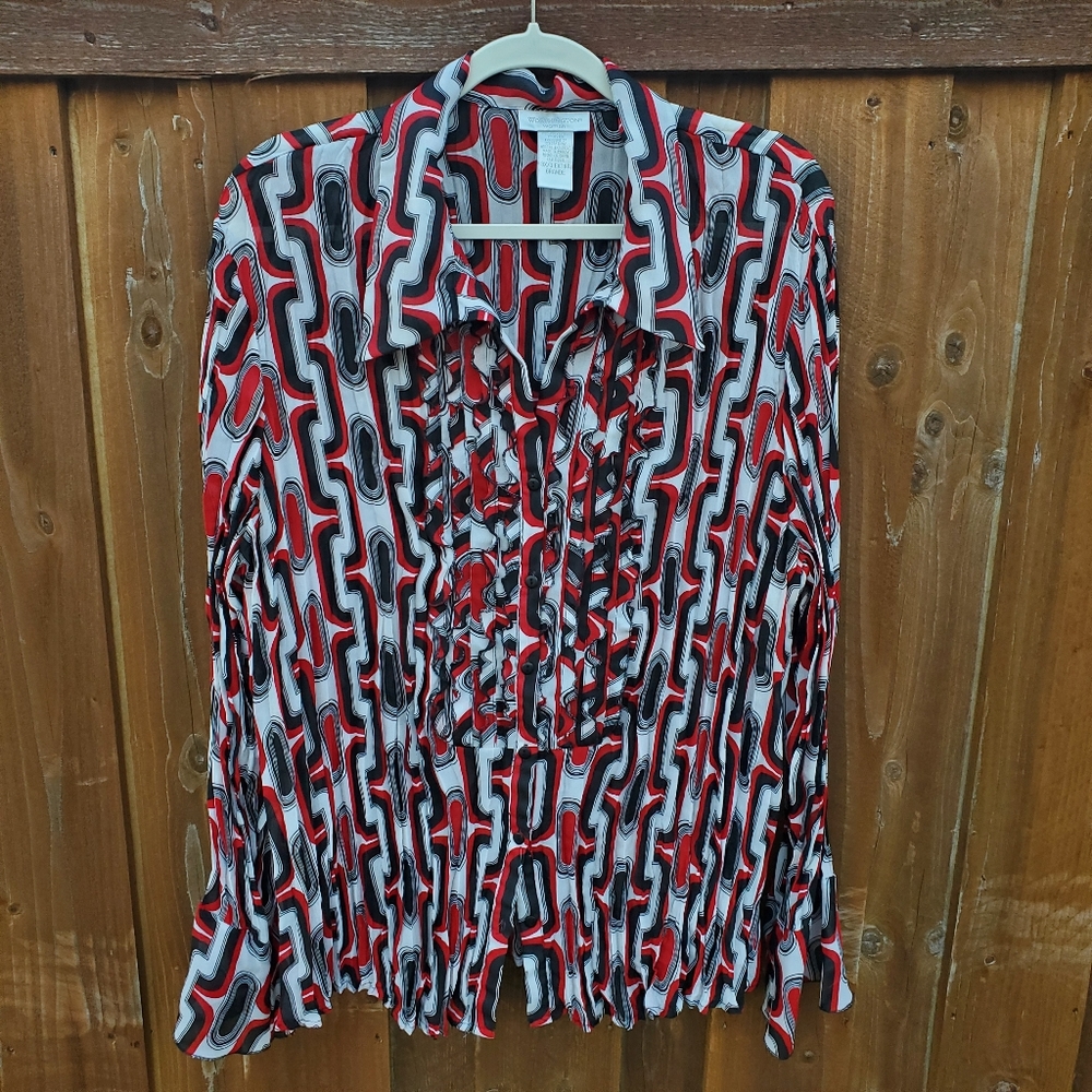Washington Long Sleeve Button Down Top sz 3X